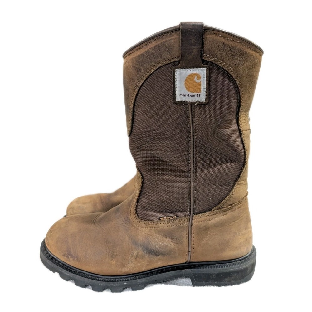 Carhartt Womens Waterproof Wellington Soft Toe Work Boots 10 Leather CWP1150